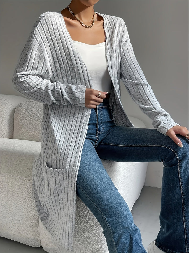 Soft Stretch Long Sleeve Cardigan