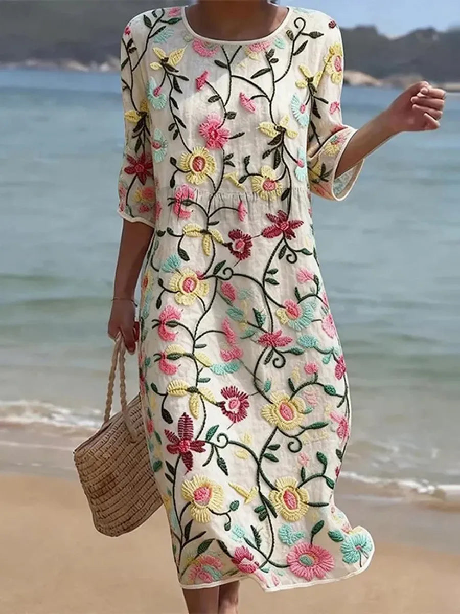 elegant floral dress Erica