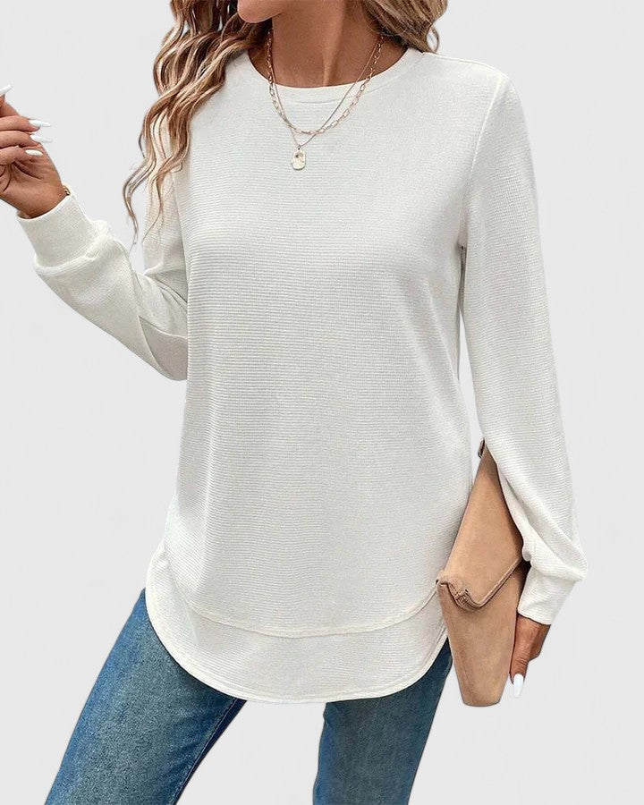 June | Elegant O-Neck Long Sleeve