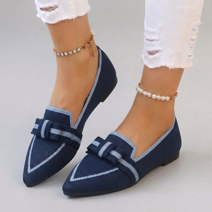 Blaire Contrast Knit Loafers
