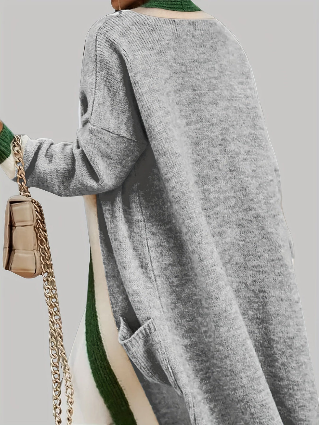 Long Loose Cardigan with Pockets