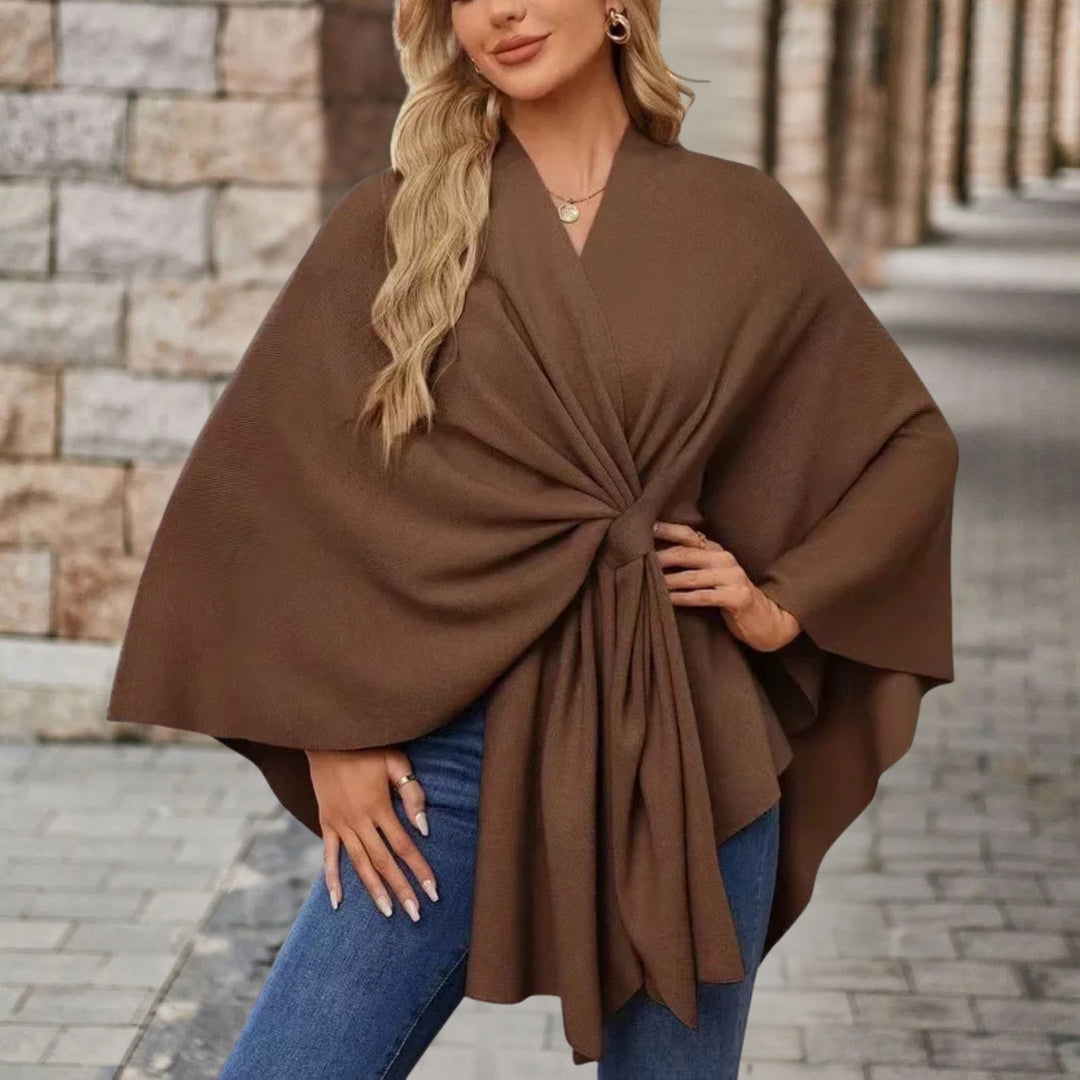 Silei | Elegant Poncho Sweater