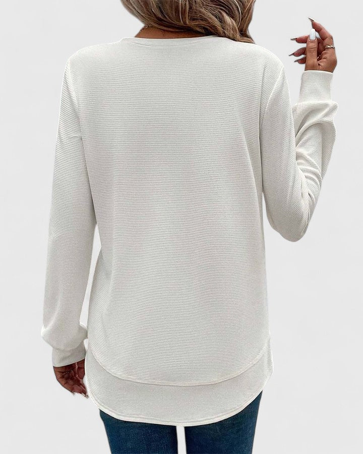 June | Elegant O-Neck Long Sleeve