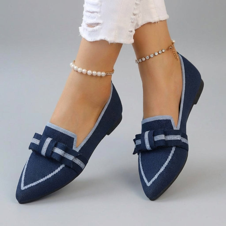 Blaire Contrast Knit Loafers