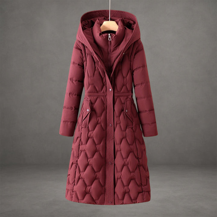 Serena Long Quilted Winter Coat