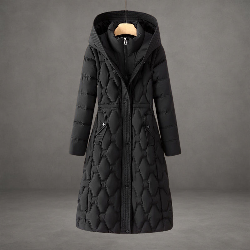 Serena Long Quilted Winter Coat