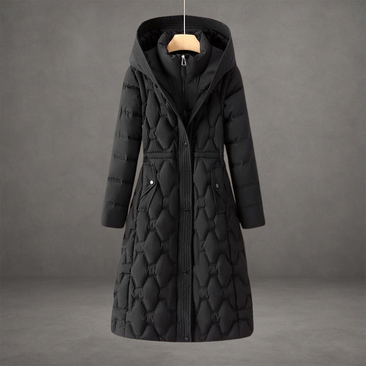 Serena Long Quilted Winter Coat