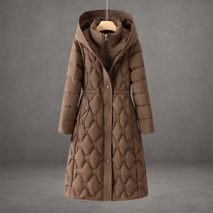 Serena Long Quilted Winter Coat
