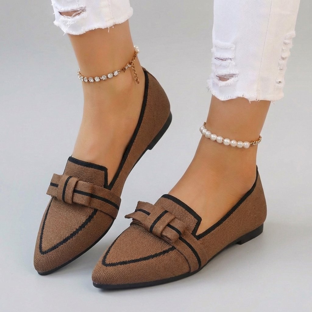 Blaire Contrast Knit Loafers