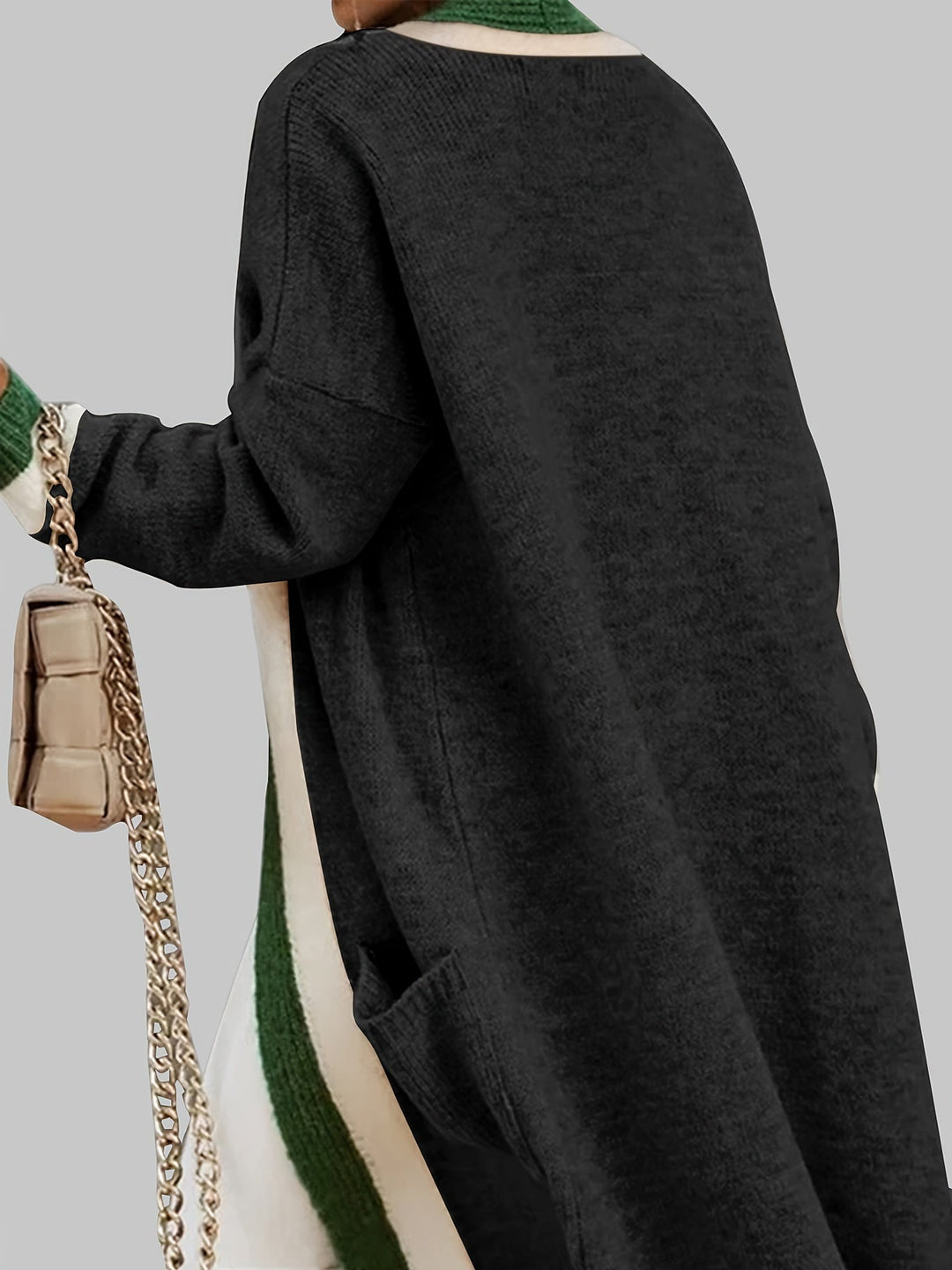 Long Loose Cardigan with Pockets