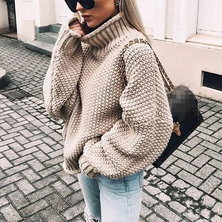 Celine - Chunky Knit Turtleneck Sweater