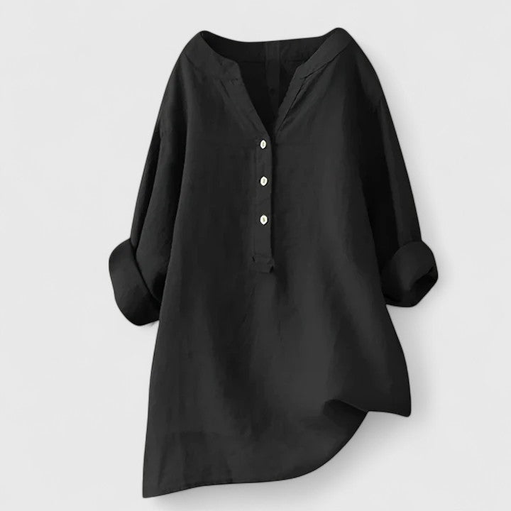 June | Elegant Button-Front Shirt