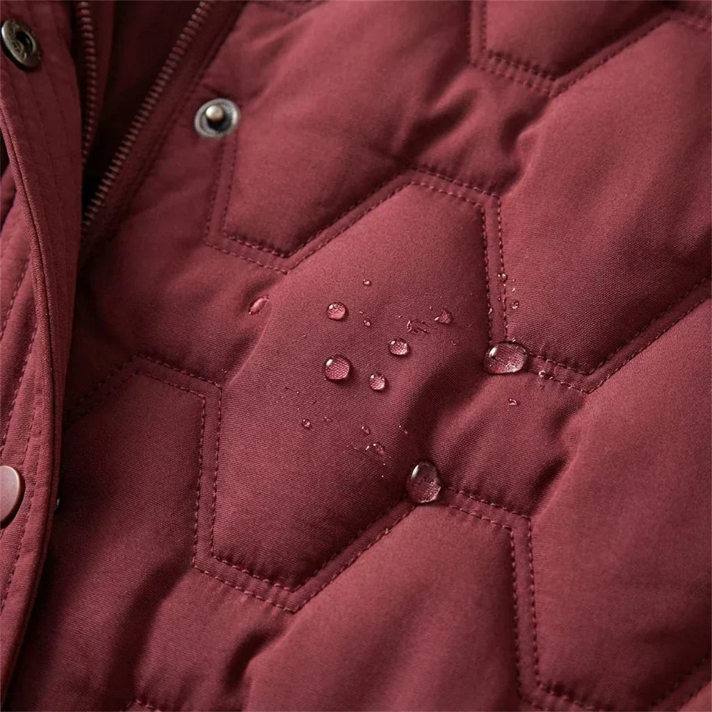 Serena Long Quilted Winter Coat