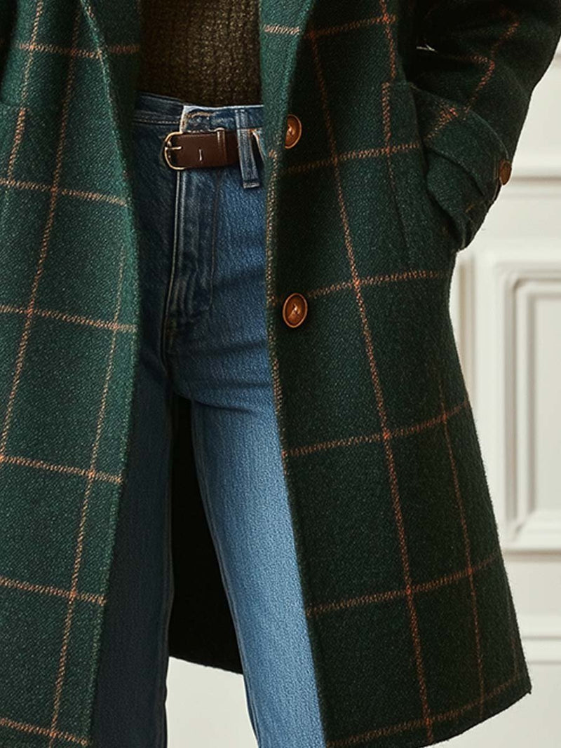 Highland Willow Check Coat