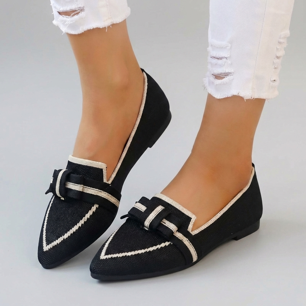 Blaire Contrast Knit Loafers